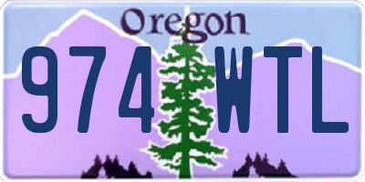 OR license plate 974WTL