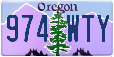 OR license plate 974WTY