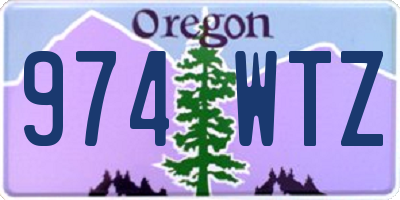 OR license plate 974WTZ