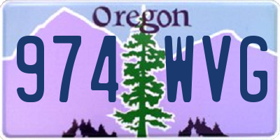 OR license plate 974WVG