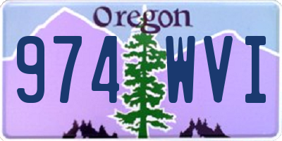 OR license plate 974WVI
