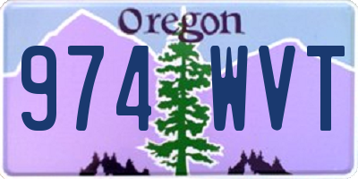 OR license plate 974WVT