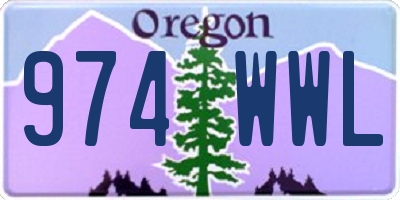 OR license plate 974WWL