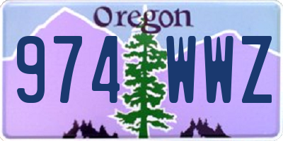 OR license plate 974WWZ