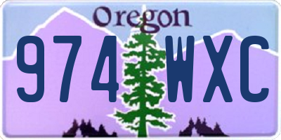 OR license plate 974WXC