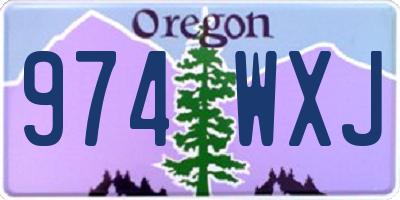 OR license plate 974WXJ