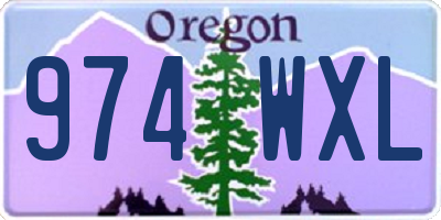 OR license plate 974WXL