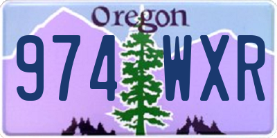 OR license plate 974WXR