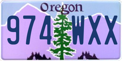 OR license plate 974WXX