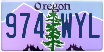 OR license plate 974WYL