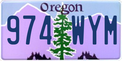 OR license plate 974WYM