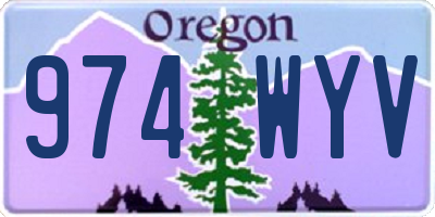 OR license plate 974WYV