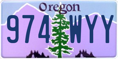 OR license plate 974WYY