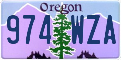 OR license plate 974WZA