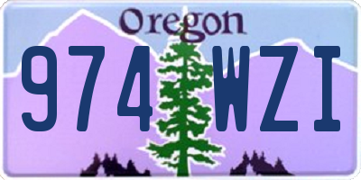 OR license plate 974WZI