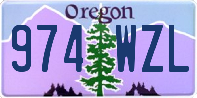 OR license plate 974WZL