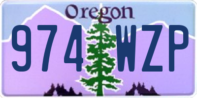 OR license plate 974WZP