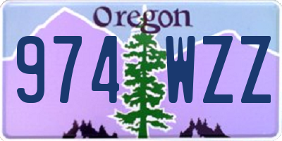 OR license plate 974WZZ