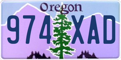 OR license plate 974XAD