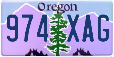 OR license plate 974XAG