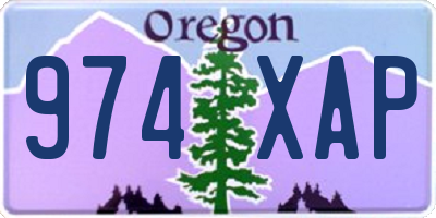 OR license plate 974XAP