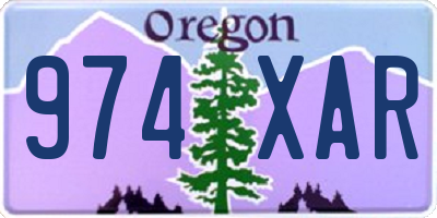 OR license plate 974XAR