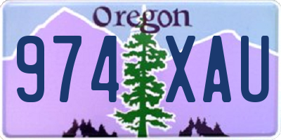 OR license plate 974XAU