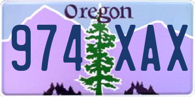 OR license plate 974XAX