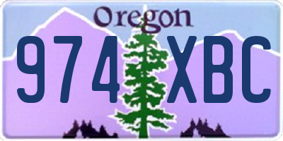OR license plate 974XBC