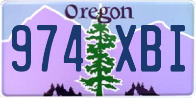OR license plate 974XBI