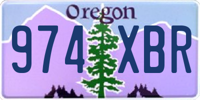 OR license plate 974XBR