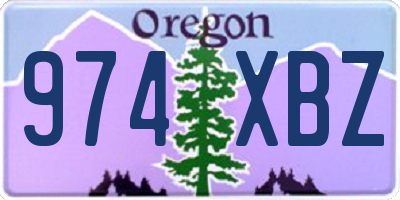OR license plate 974XBZ