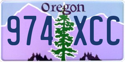 OR license plate 974XCC