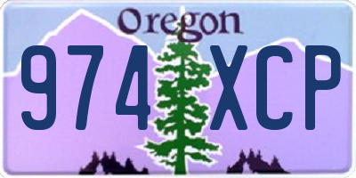 OR license plate 974XCP