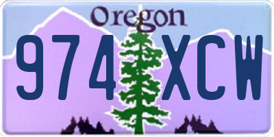 OR license plate 974XCW