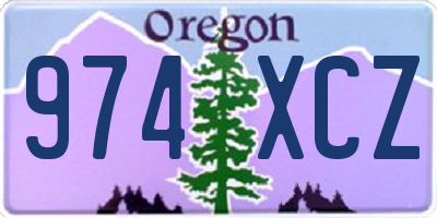 OR license plate 974XCZ