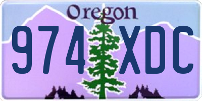 OR license plate 974XDC