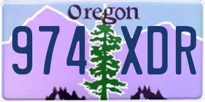 OR license plate 974XDR