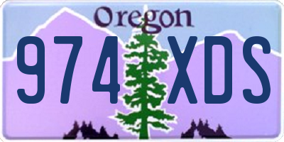 OR license plate 974XDS