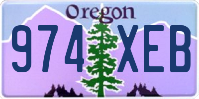OR license plate 974XEB