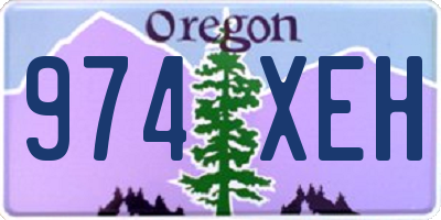 OR license plate 974XEH