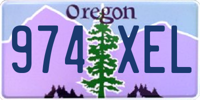 OR license plate 974XEL