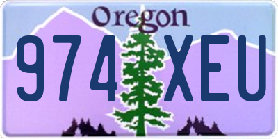 OR license plate 974XEU
