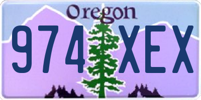 OR license plate 974XEX