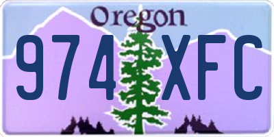 OR license plate 974XFC
