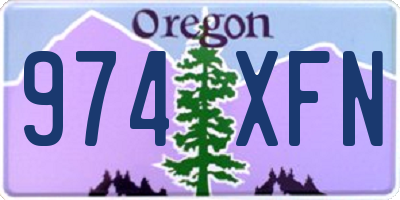 OR license plate 974XFN