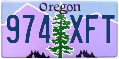 OR license plate 974XFT