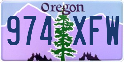 OR license plate 974XFW