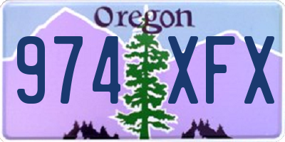 OR license plate 974XFX