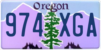 OR license plate 974XGA